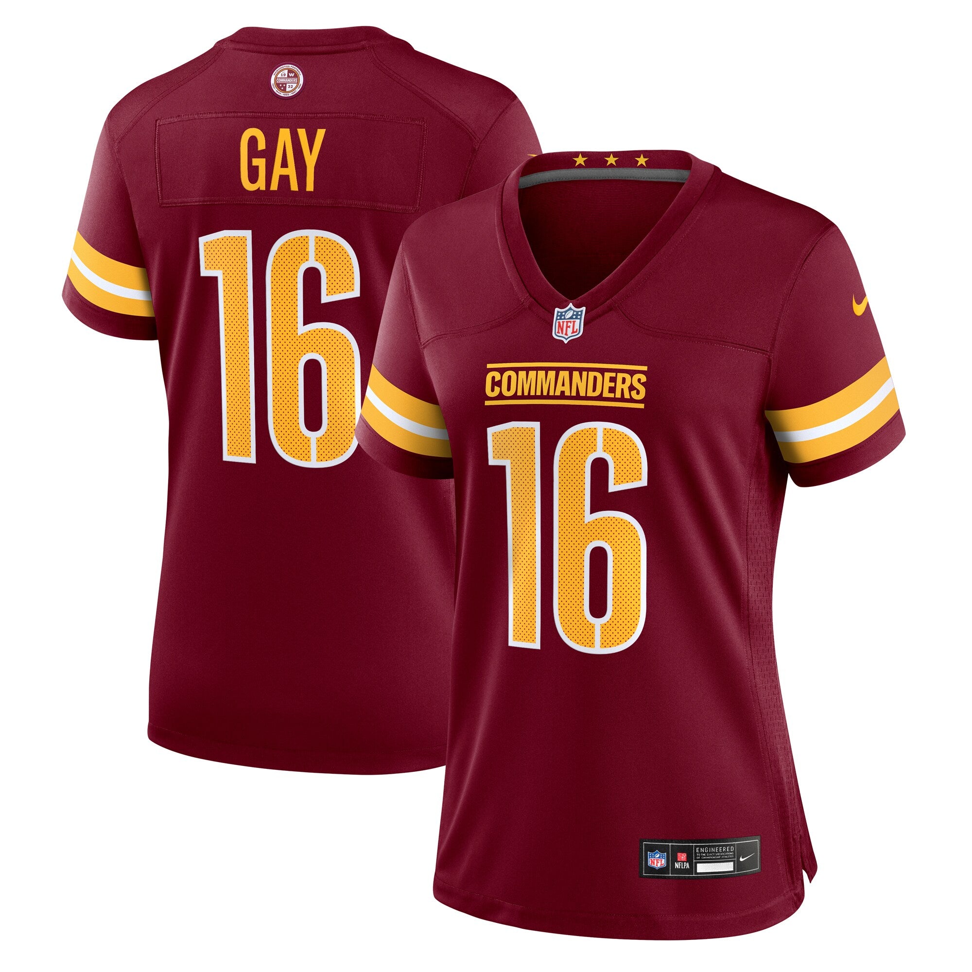 Matt Gay Washington Commanders Nike Women's Team Game Jersey -  Burgundy