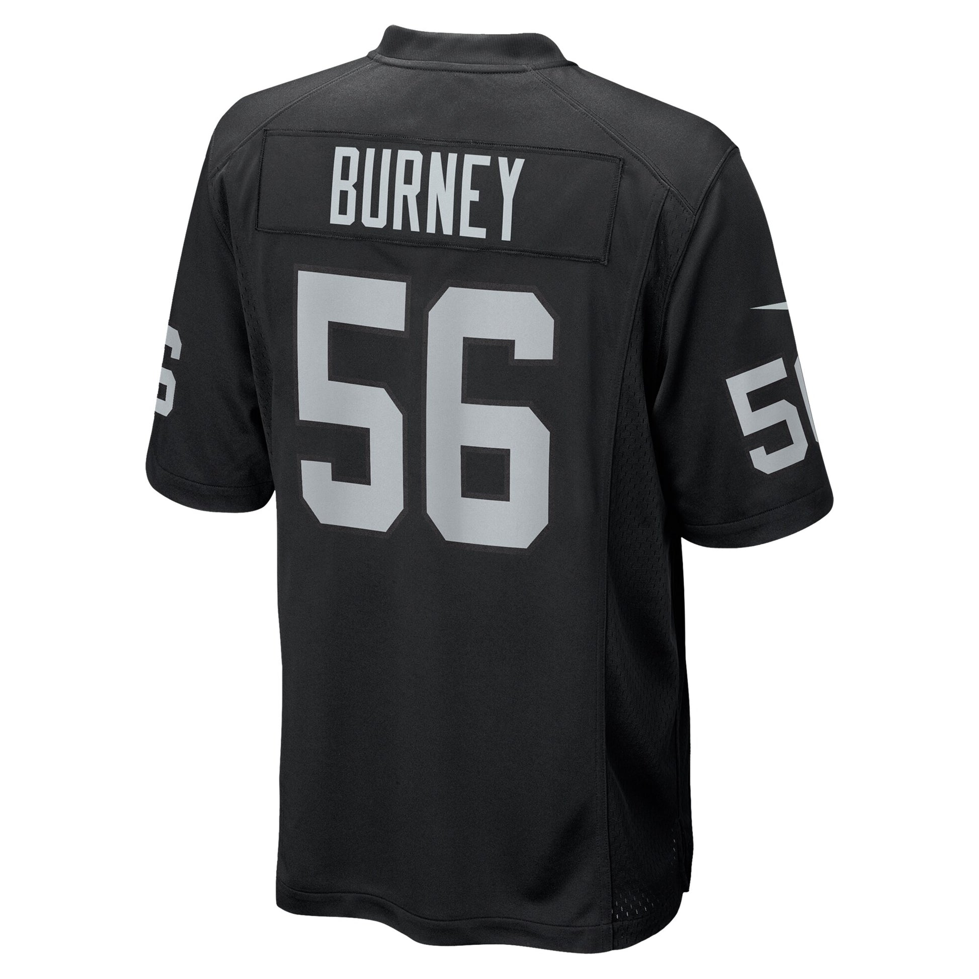 Amari Burney Las Vegas Raiders Nike Team Game Jersey -  Black