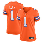 Jason Elam Denver Broncos Nike Women's Mile High Collection 1977 Throwback Retired Player Game Jersey - Orange
