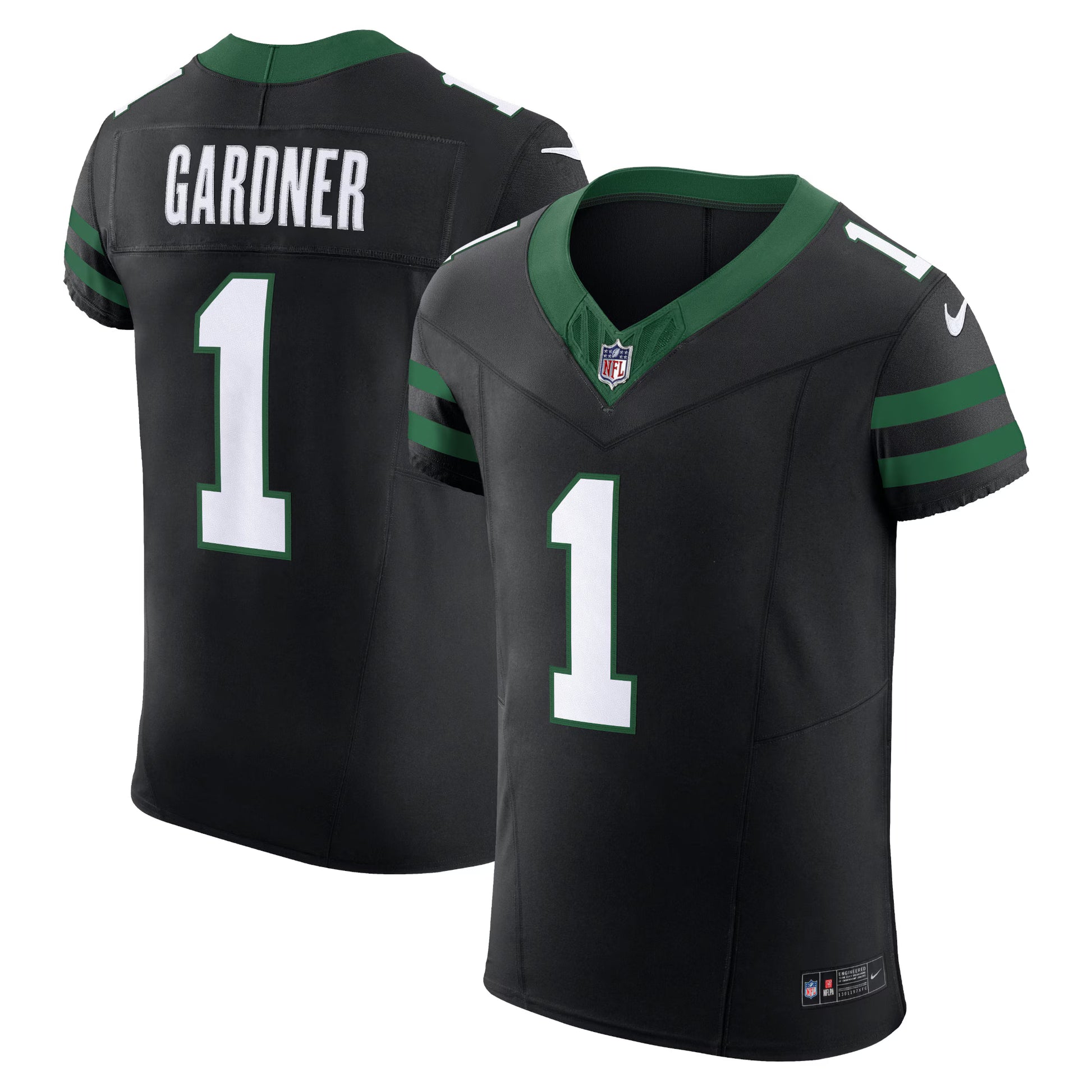 Ahmad Sauce Gardner New York Jets Nike Vapor F.U.S.E. Elite Jersey Vapor F.U.S.E. Elite Jersey - Black