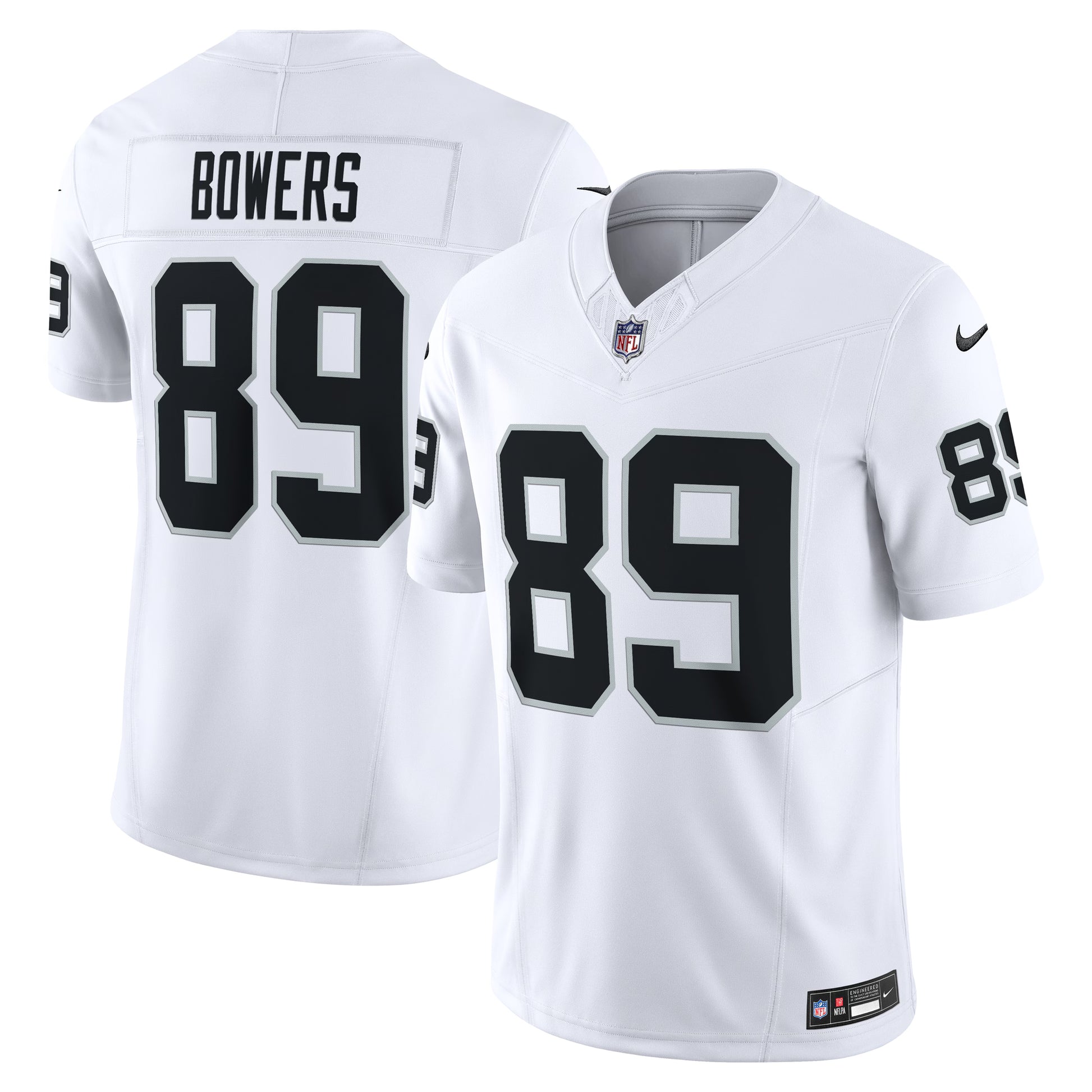 Brock Bowers Las Vegas Raiders Nike  Vapor F.U.S.E. Limited Jersey - White