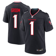 Number 1 Groom Houston Texans Nike Game Jersey - Navy
