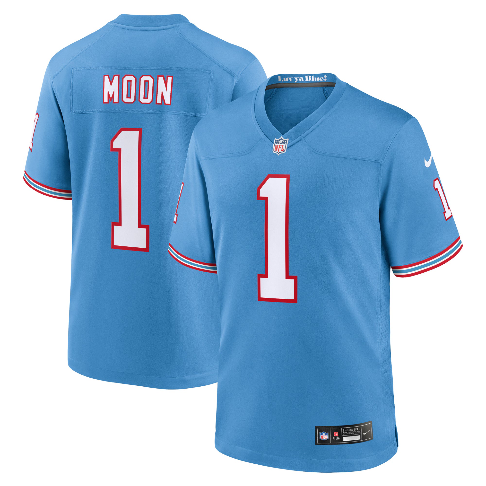 Warren Moon Tennessee Titans Nike Retired Player Alternate Game Jersey - Light Blue