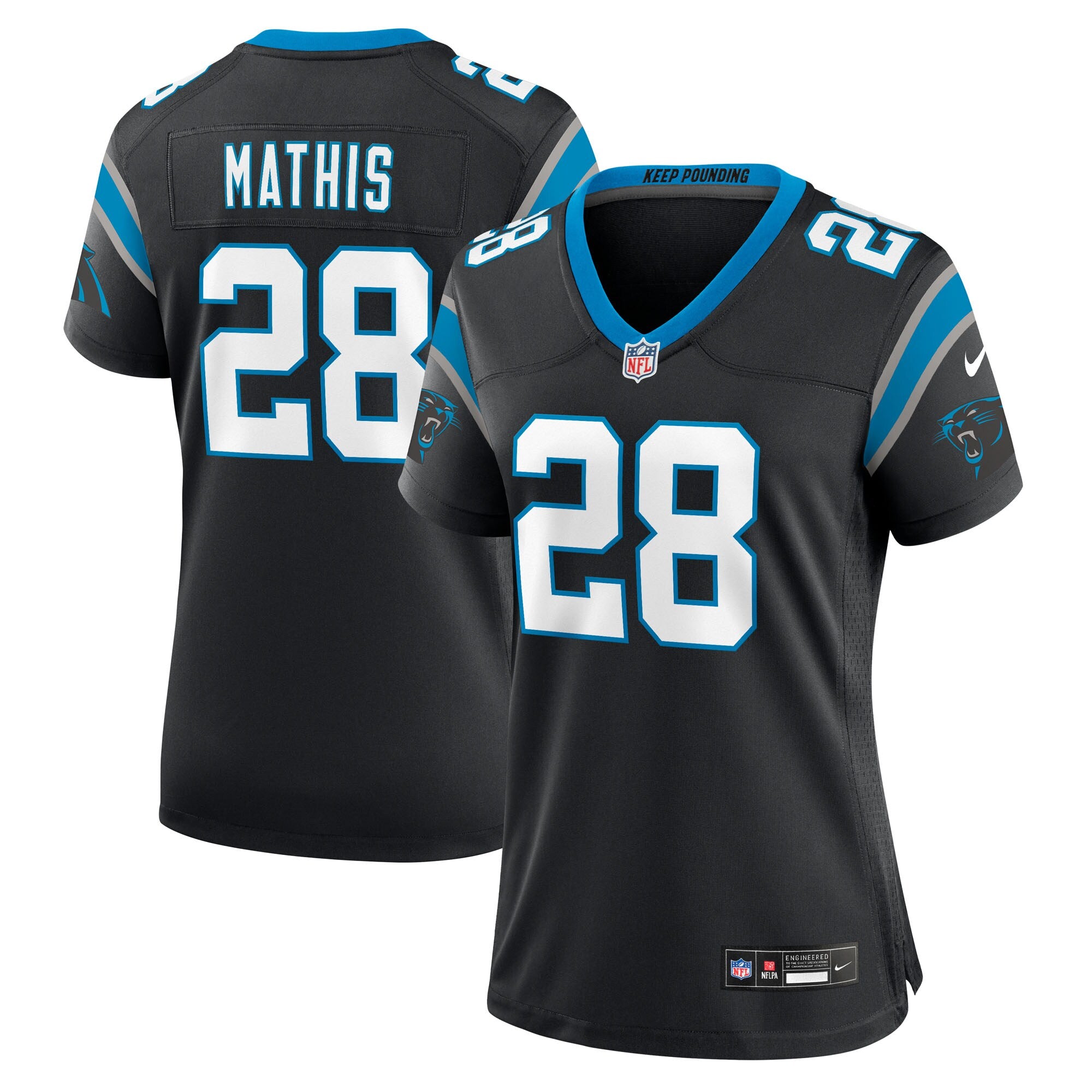 Damarri Mathis Carolina Panthers Nike Women's Team Game Jersey -  Black