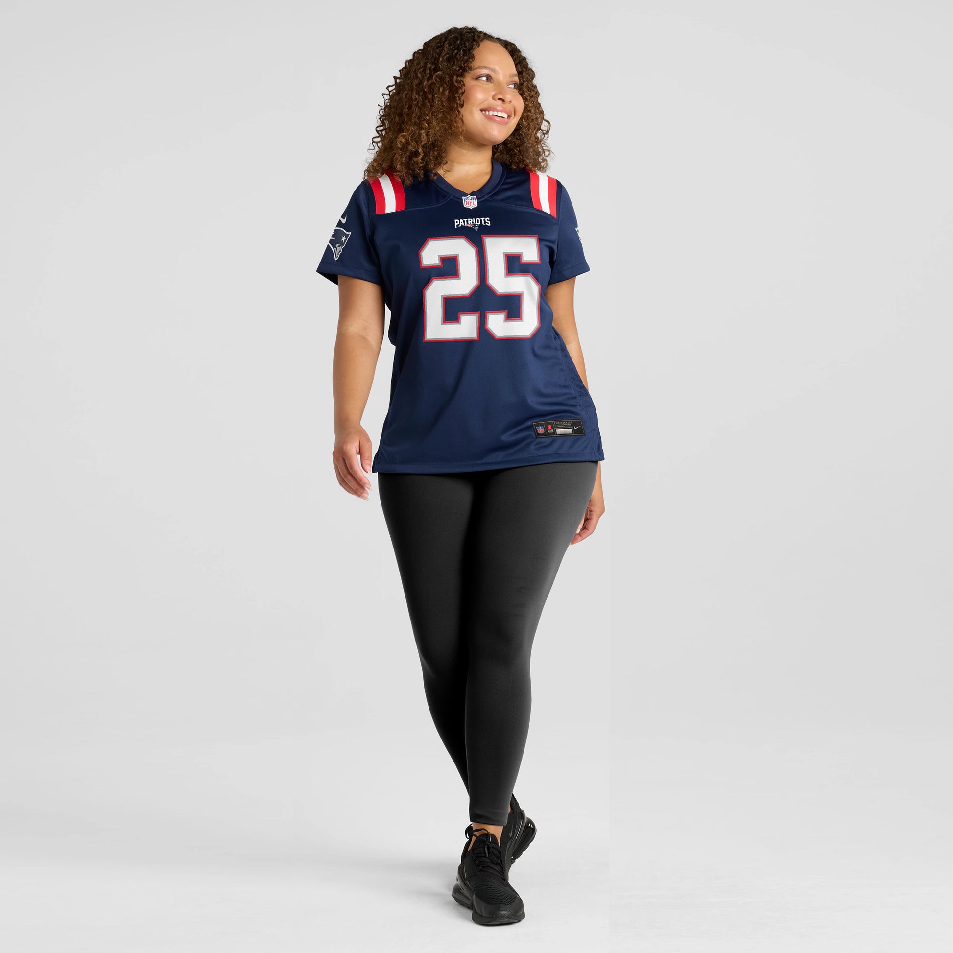 Marcus Jones New England Patriots Nike Women's Game Jersey - Navy