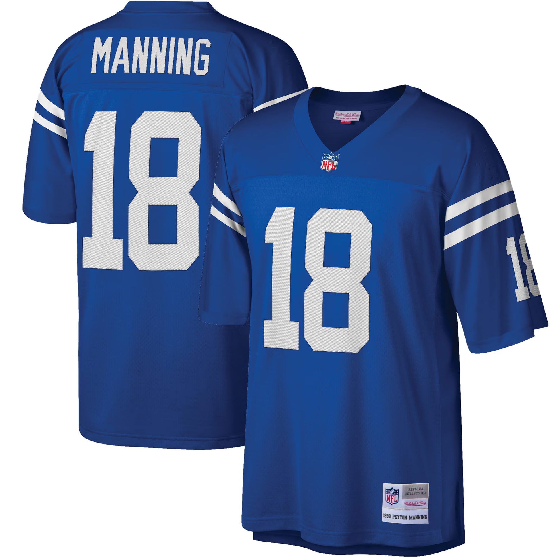 Peyton Manning Indianapolis Colts Mitchell &amp; Ness Big &amp; Tall 1998 Retired Player Replica Jersey - Royal
