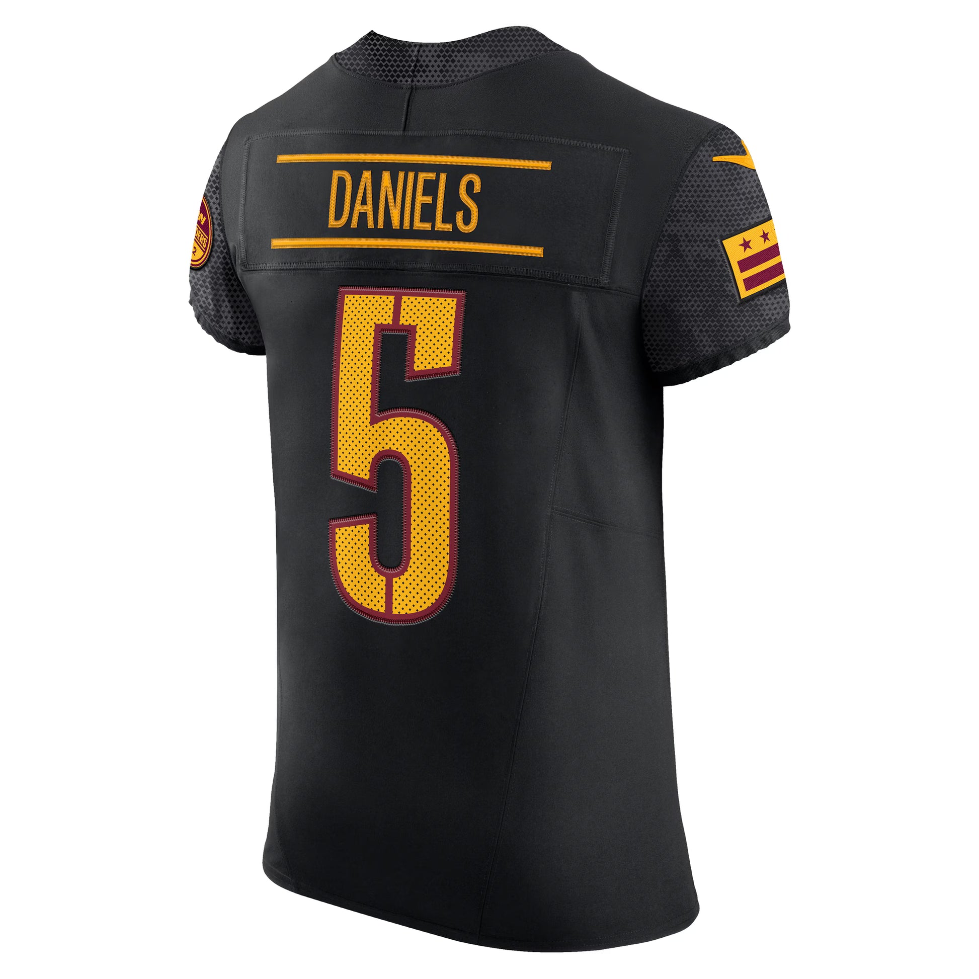 Jayden Daniels Washington Commanders Nike Alternate  Vapor F.U.S.E. Elite Jersey - Black