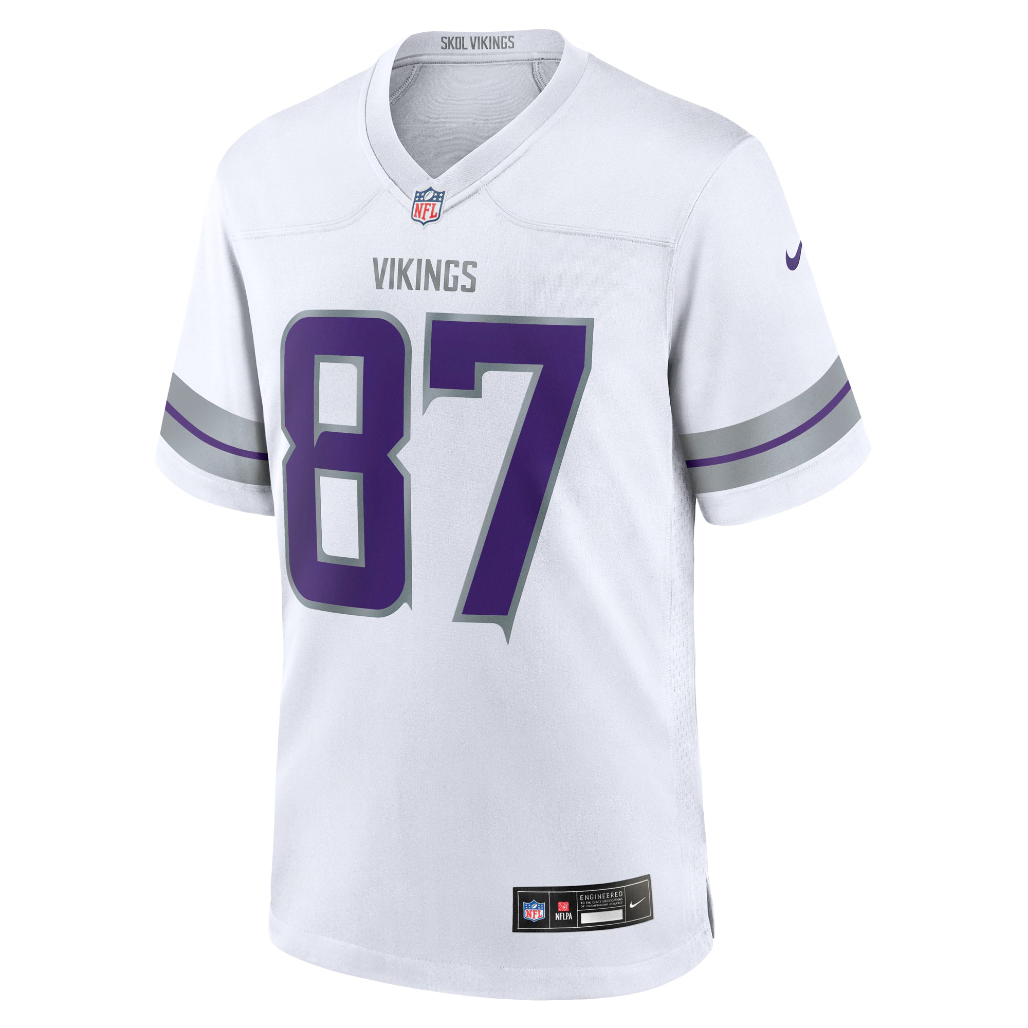 T.J. Hockenson Minnesota Vikings Nike Alternate Game Player Jersey - White