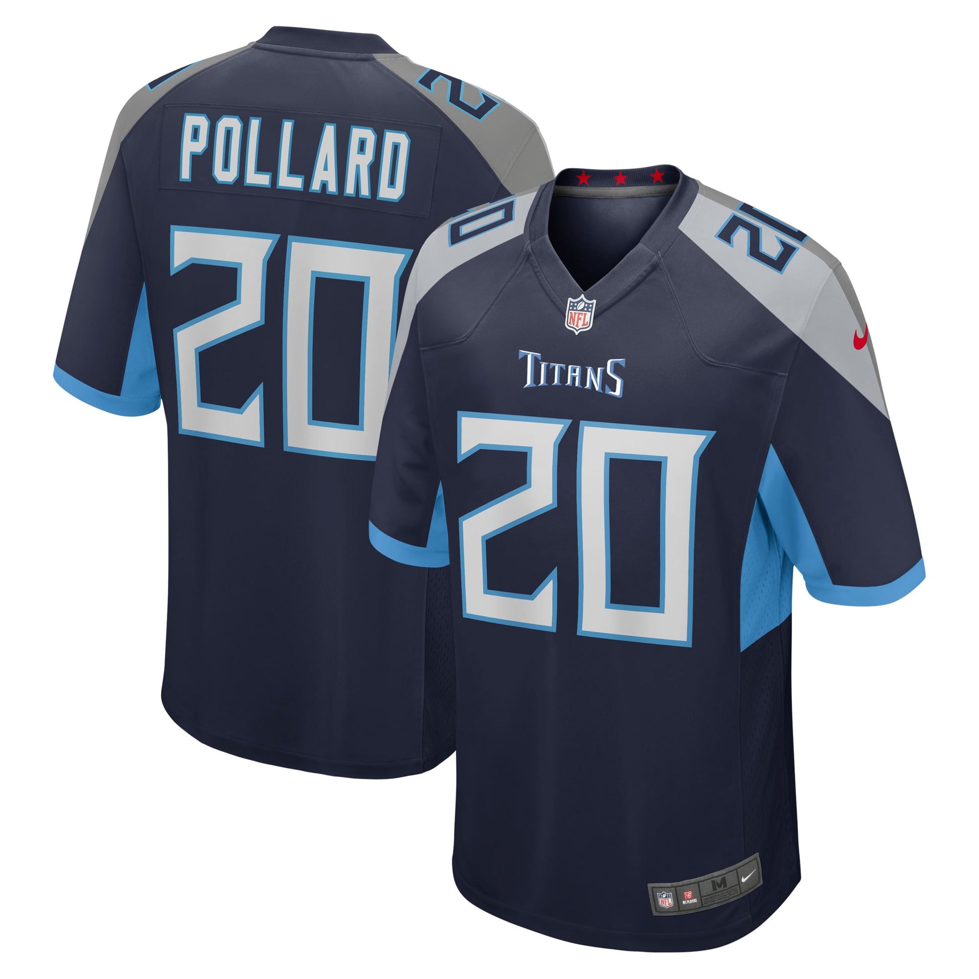 Tony Pollard Tennessee Titans Nike Game Player Jersey - Navy