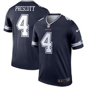 Dak Prescott Dallas Cowboys Nike Legend Player Performance Top - Navy