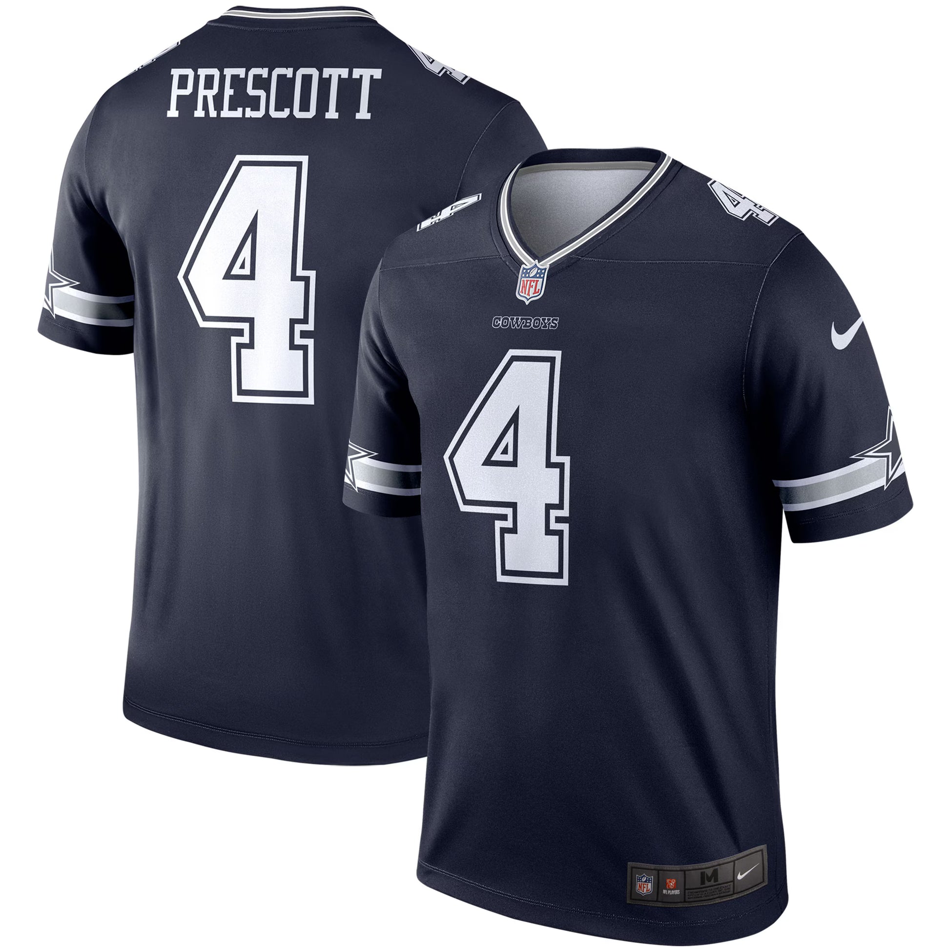 Dak Prescott Dallas Cowboys Nike Legend Player Performance Top - Navy