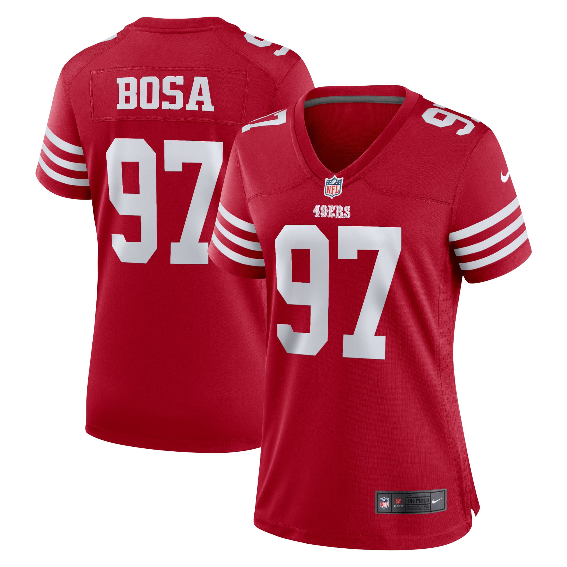 Nick Bosa San Francisco 49ers Nike Women's Team Game Player Jersey - Scarlet