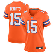 Nik Bonitto Denver Broncos Nike Women's Alternate 2 Mile High Collection 1977 Throwback Game Jersey -  Orange