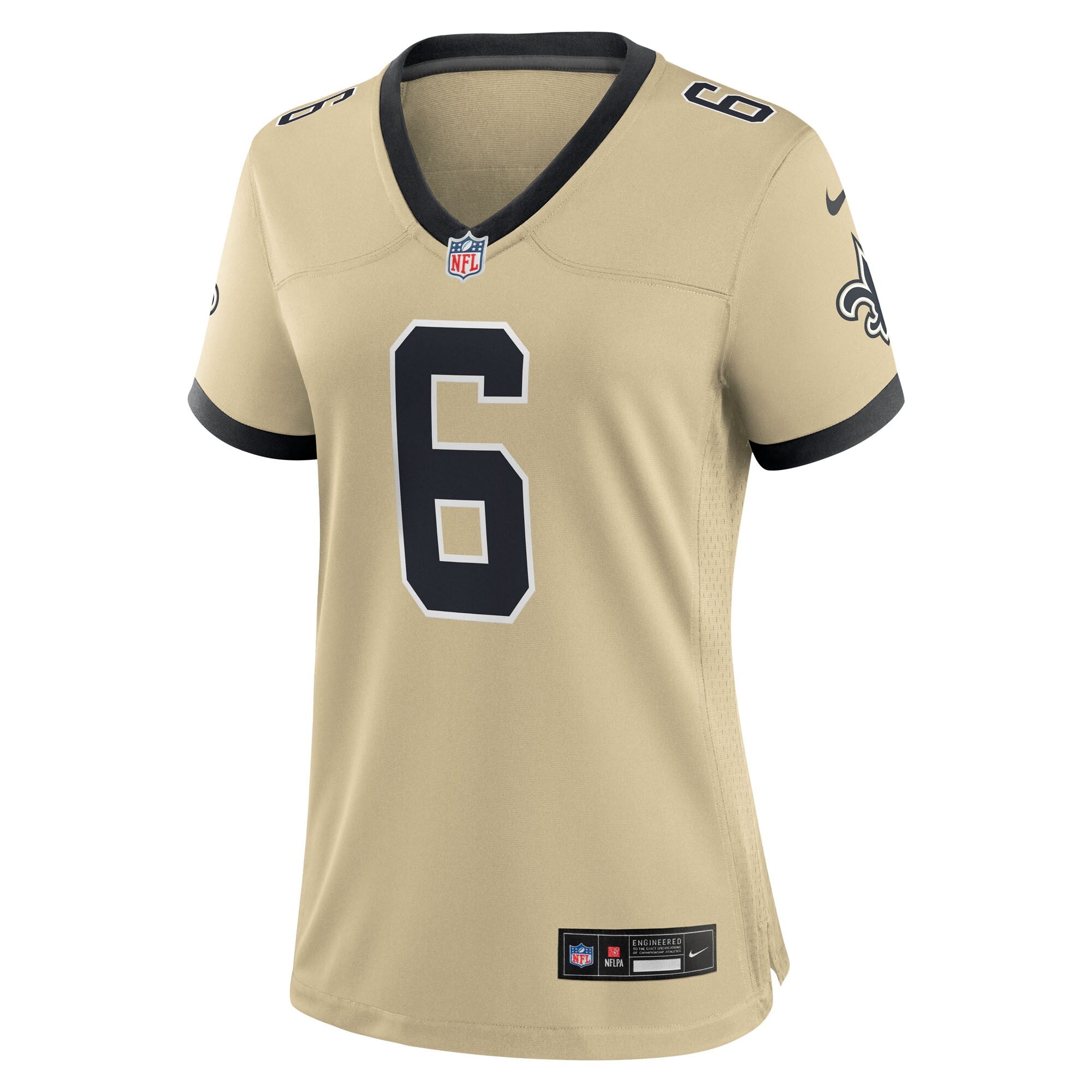 Tyler Shough New Orleans Saints Nike Women's Alternate Game Player Jersey - Gold