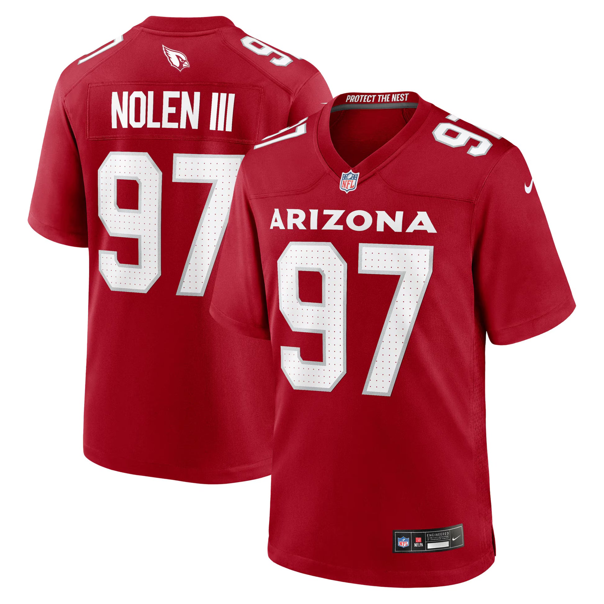 Walter Nolen Arizona Cardinals Nike 2025 NFL Draft First Round Pick Game Jersey - Cardinal