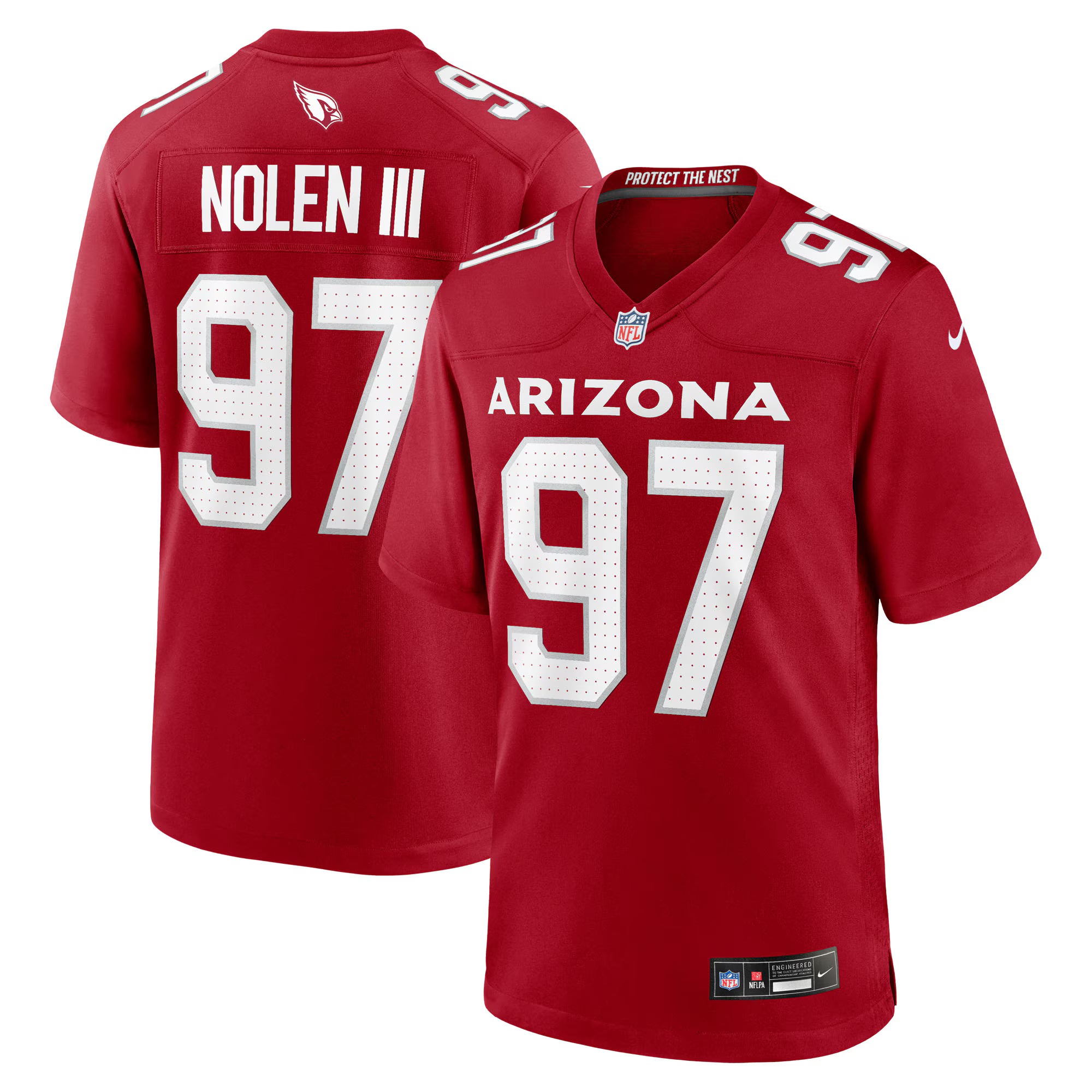 Walter Nolen Arizona Cardinals Nike 2025 NFL Draft First Round Pick Game Jersey - Cardinal