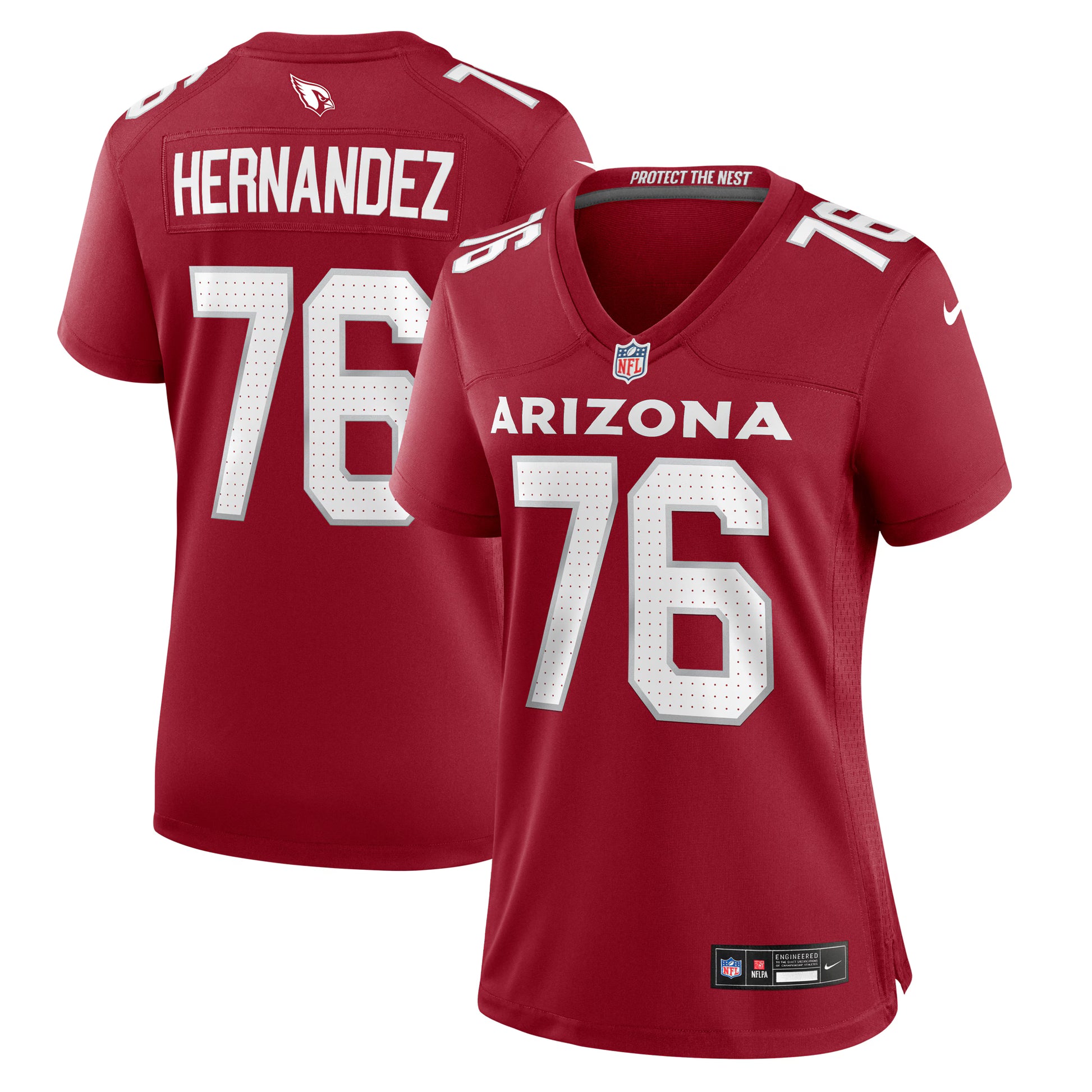 Will Hernandez Arizona Cardinals Nike Women's  Game Jersey -  Cardinal