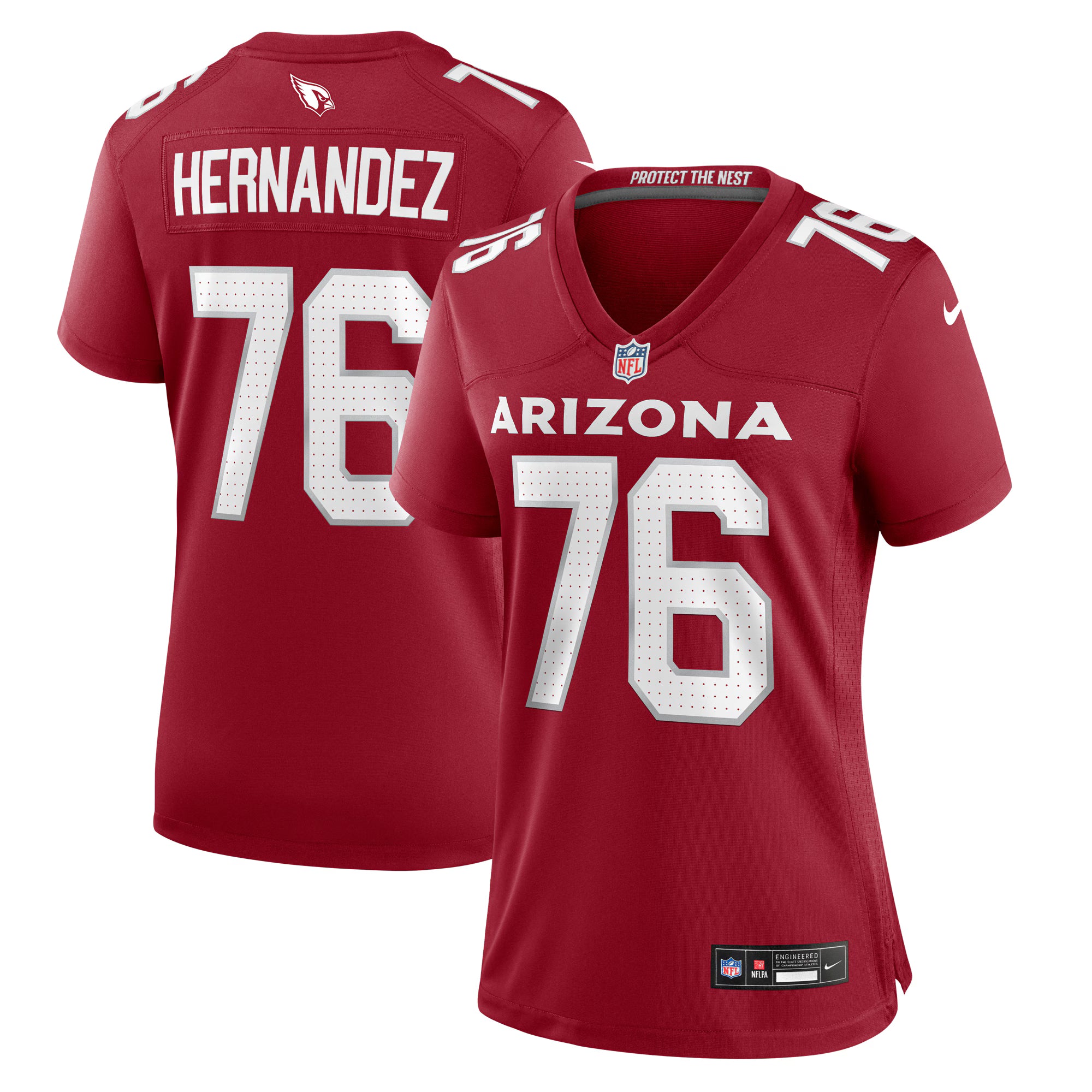 Will Hernandez Arizona Cardinals Nike Women's  Game Jersey -  Cardinal