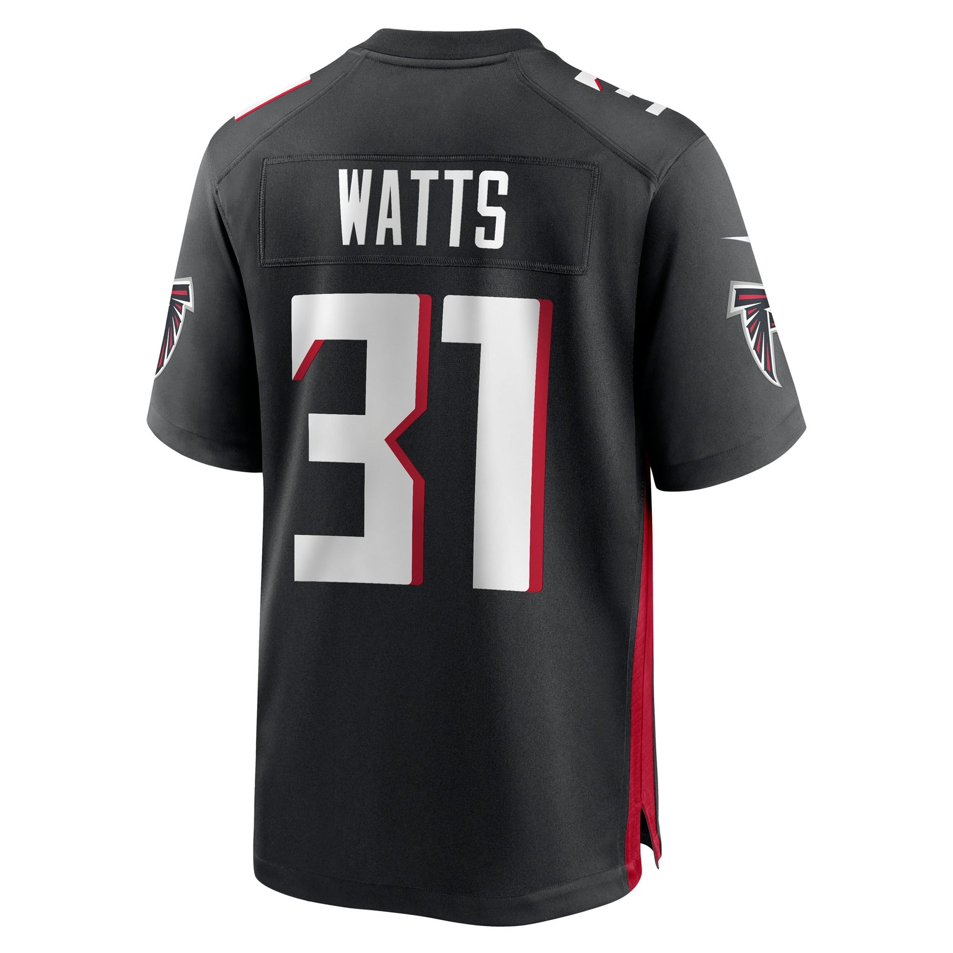 Xavier Watts Atlanta Falcons Nike Team Game Jersey -  Black