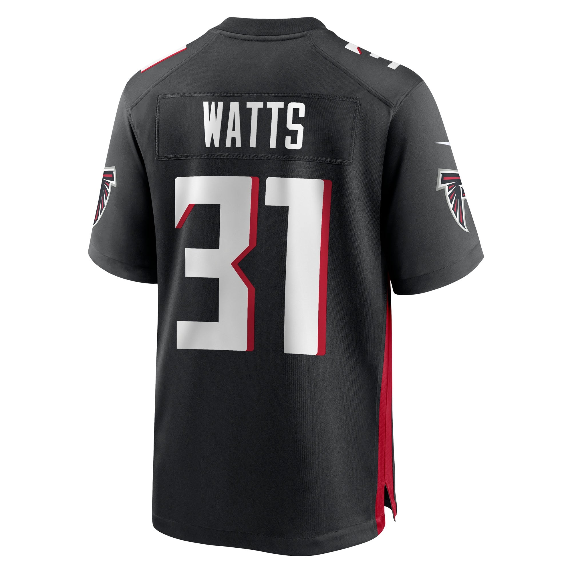 Xavier Watts Atlanta Falcons Nike Team Game Jersey -  Black