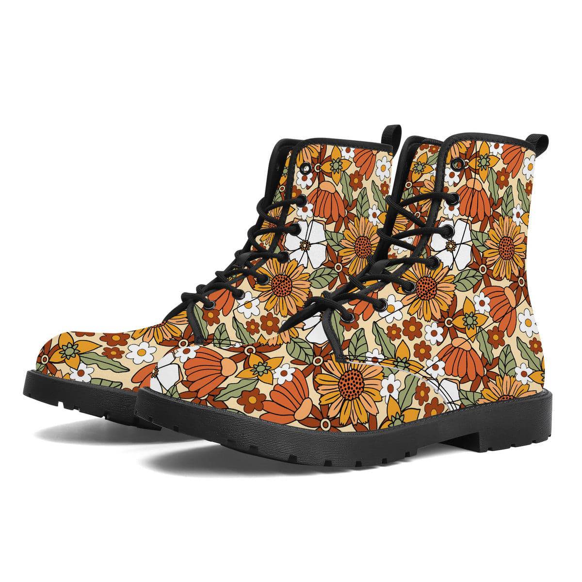 Rustic Blooms Vegan Leather Boots