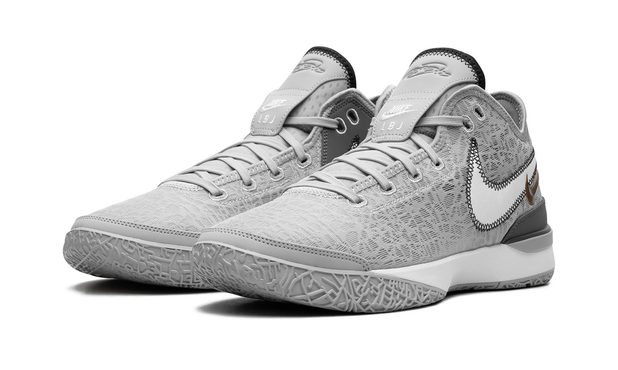 Zoom Lebron Nxxt Gen "wolf Grey Metallic Gold" - 2